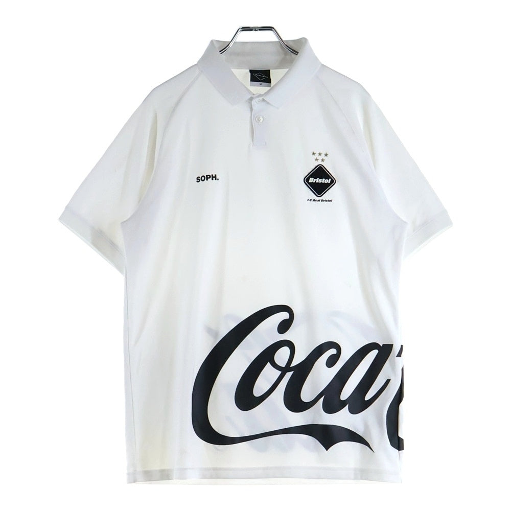 F.C.R.B./F.C.Real Bristol/FCRB(エフシーアールビー/エフシーレアルブリストル) 20SS COCA-COLA POLO コカコーラ 半袖ポロシャツ ホワイト FCRB-200027