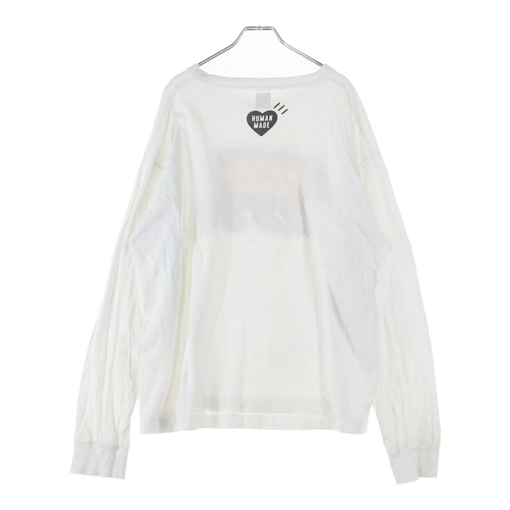 HUMAN MADE(ヒューマンメイド) GRAPHIC L/S T-SHIRT Bear ベアープリント 長袖Tシャツ ロンT ホワイト