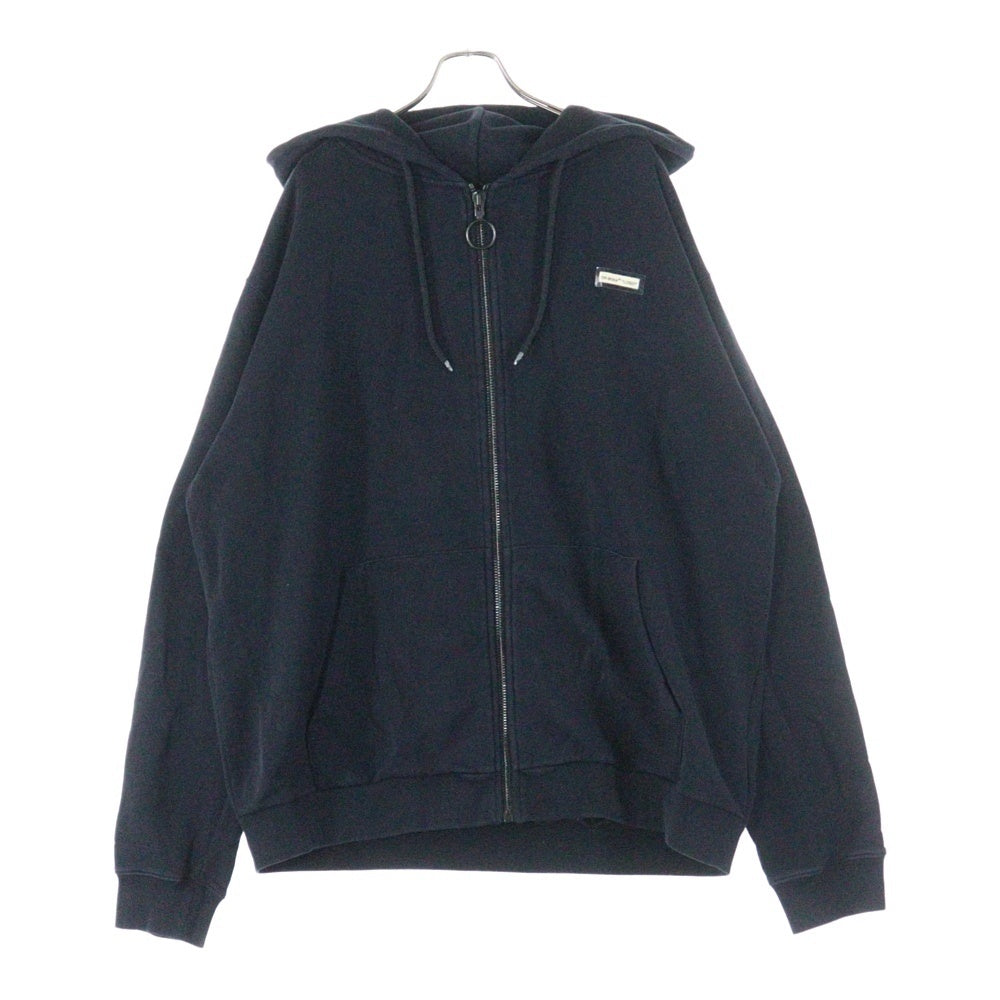 OFF-WHITE(オフホワイト) 18SS Zip Up Hoodie ジップアップスウェットパーカー フーディー ブラック OMBB030S18003108