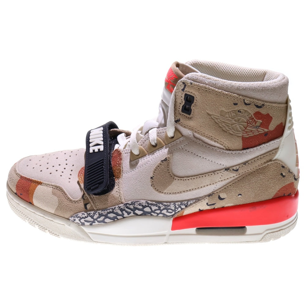 NIKE(ナイキ) AIR JORDAN LEGACY 312 DESERT CAMO エアジョーダン レガシー セイル デザートカモ ハイカットスニーカー ホワイト/ベージュ US9.5/27.5cm AV3922-126