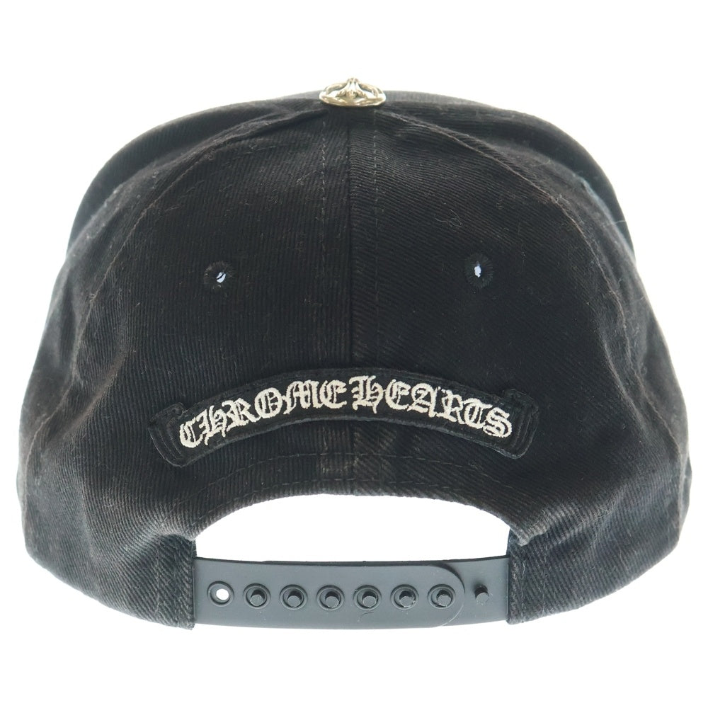 CHROME HEARTS(クロムハーツ) TRUCKER CAP デニムトラッカー CHクロス刺繍キャップ 帽子 ブラック