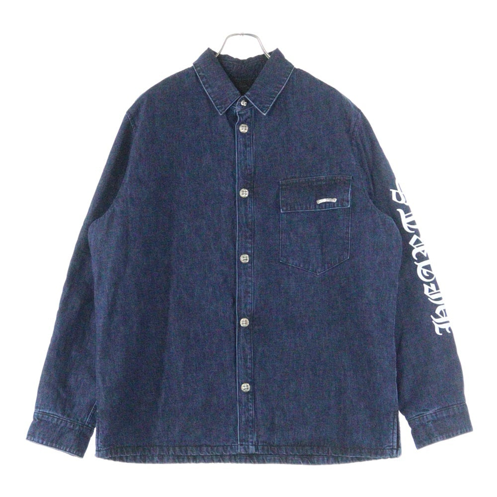 CHROME HEARTS(クロムハーツ) WORKN GRADE WSH DNM 裏地キルティング アームロゴ デニムジャケット インディゴ