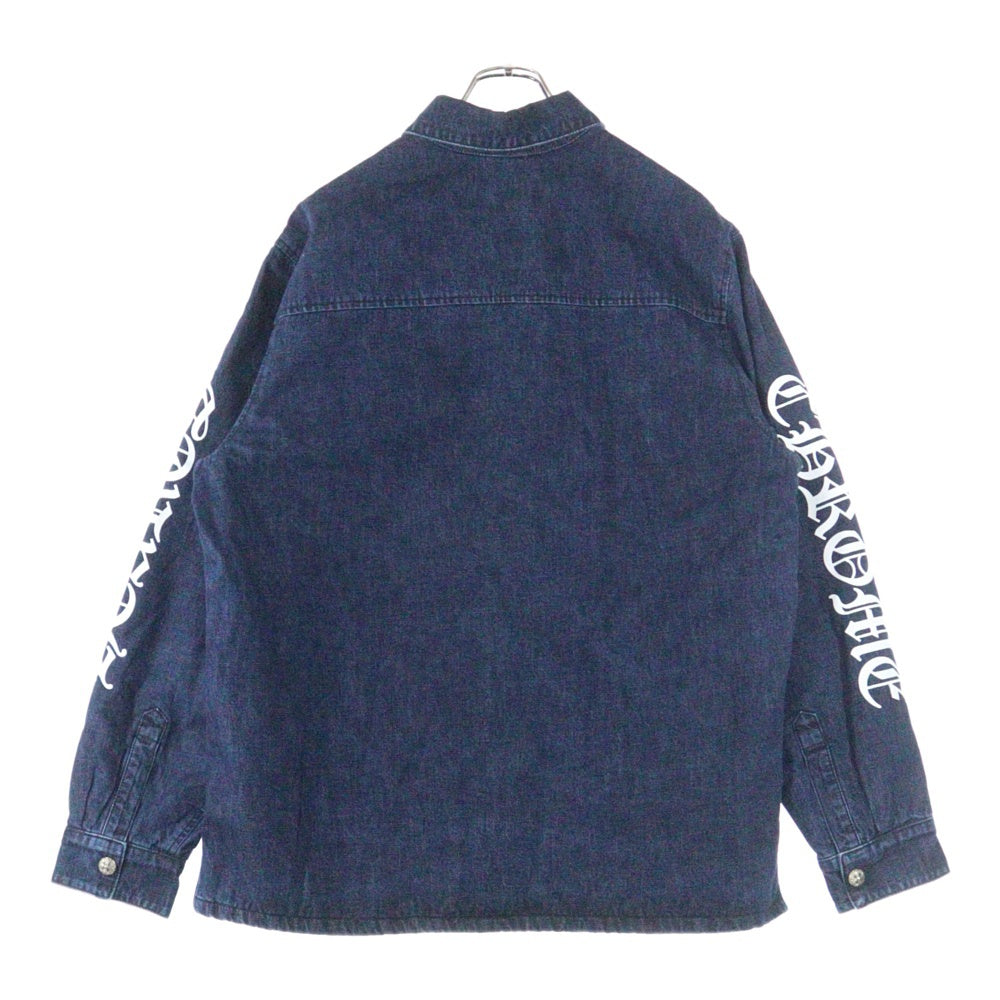 CHROME HEARTS(クロムハーツ) WORKN GRADE WSH DNM 裏地キルティング アームロゴ デニムジャケット インディゴ