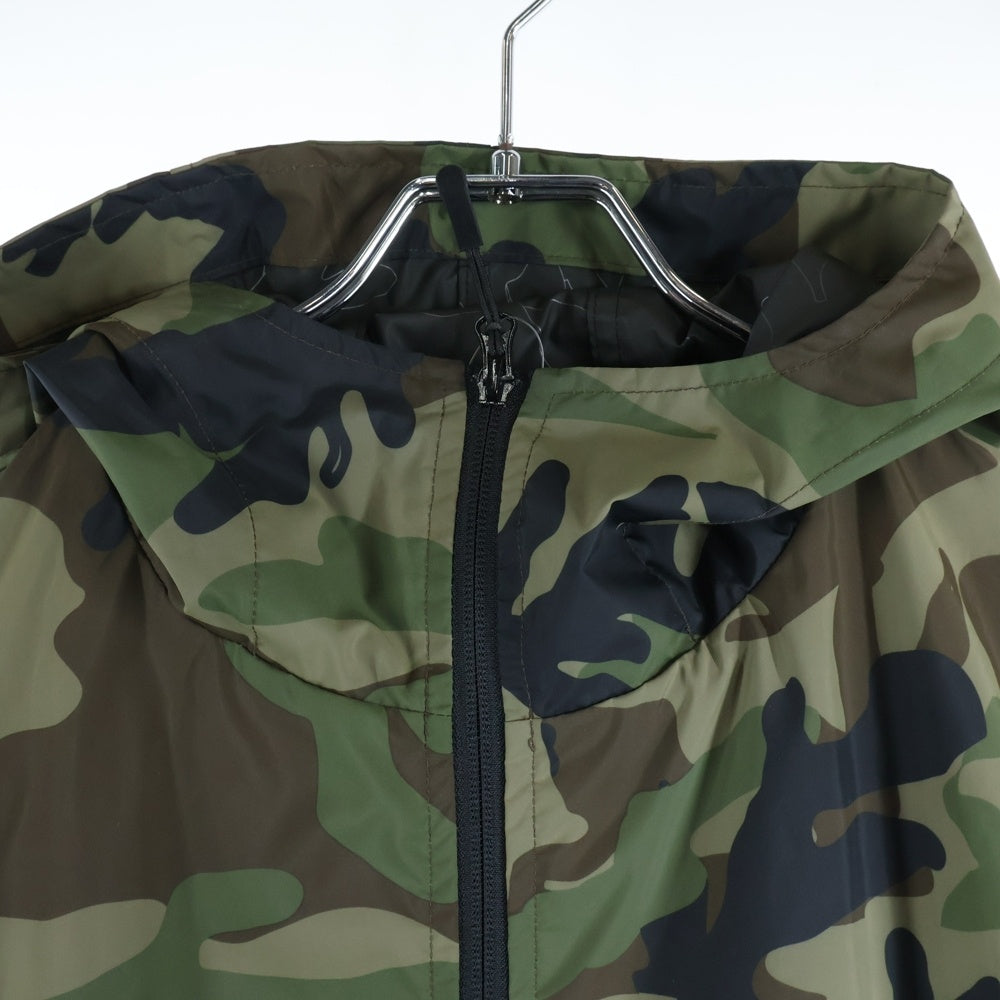 STUSSY(ステューシー) フロントロゴプリント カモフラージュ ナイロンジャケット カーキ/ブラック