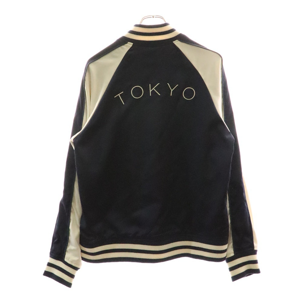 rovtski(ロフトスキー) リバーシブル フロント刺繍 バーシティジャケット スカジャン ネイビー 7016051201