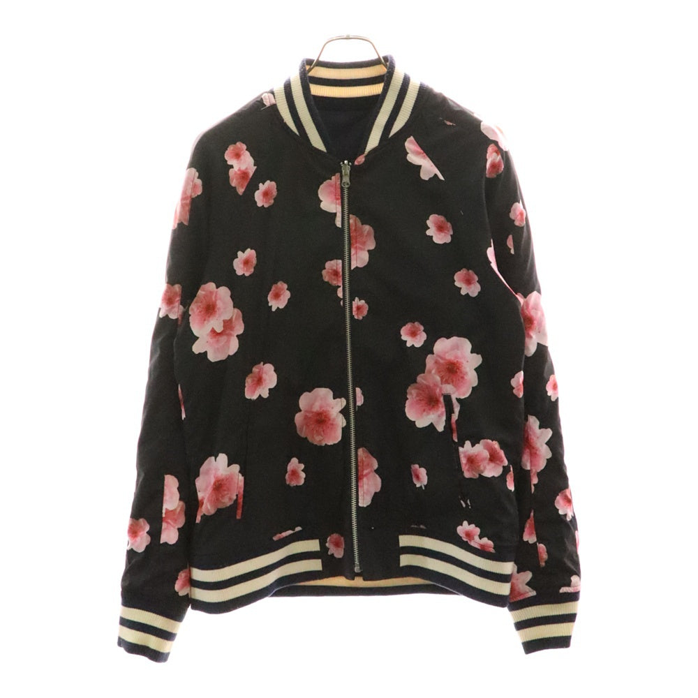 rovtski(ロフトスキー) リバーシブル フロント刺繍 バーシティジャケット スカジャン ネイビー 7016051201