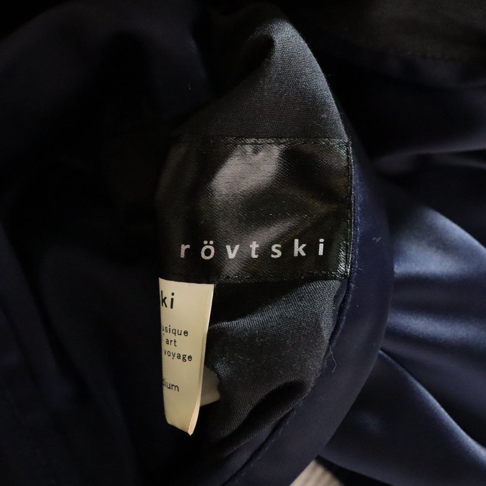 rovtski(ロフトスキー) リバーシブル フロント刺繍 バーシティジャケット スカジャン ネイビー 7016051201