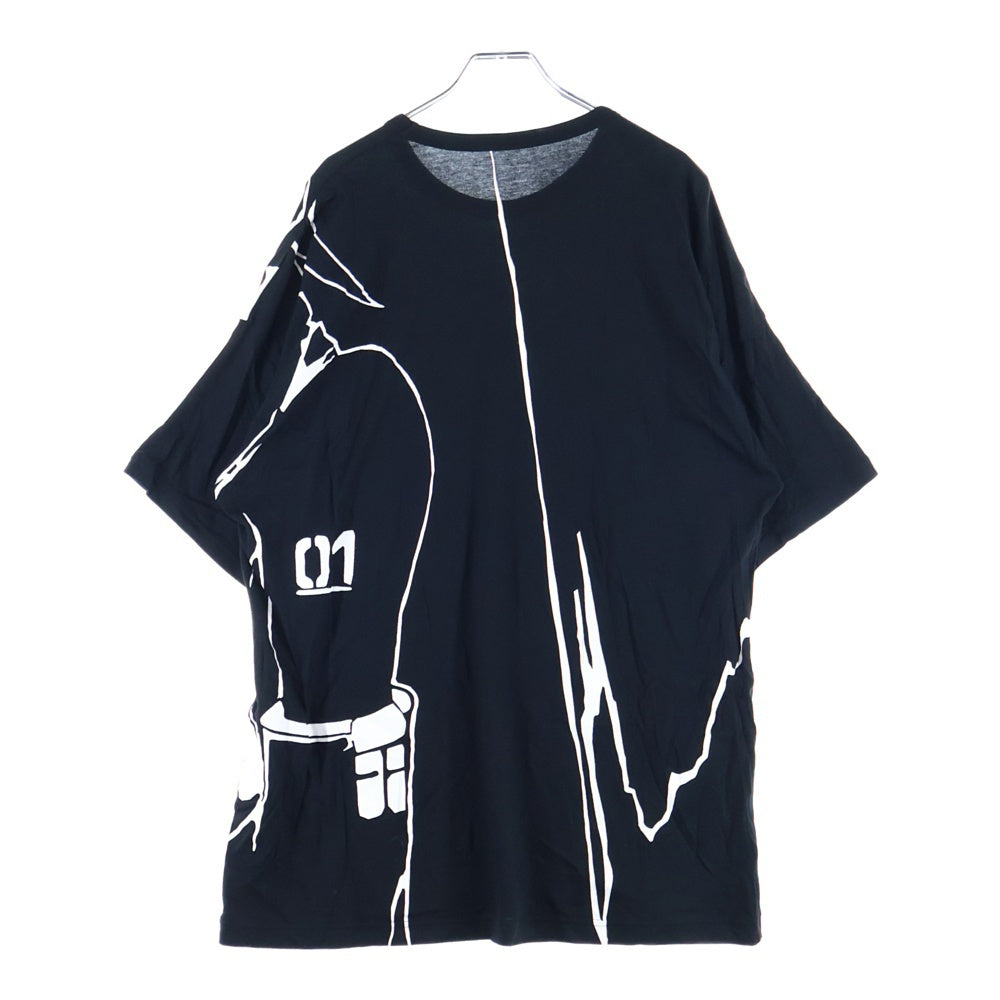 Ground Y(グラウンドワイ) ×初音ミク プリント半袖Tシャツ ブラック GN-T09-046