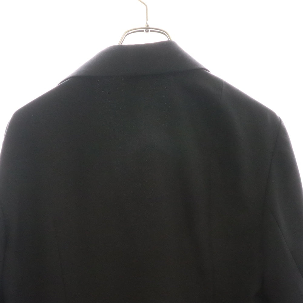 Ground Y(グラウンドワイ) GABARDINE ASYMMETRIC JACKET キャバジン アシンメトリー テーラードジャケット ブラック GA-J01-100