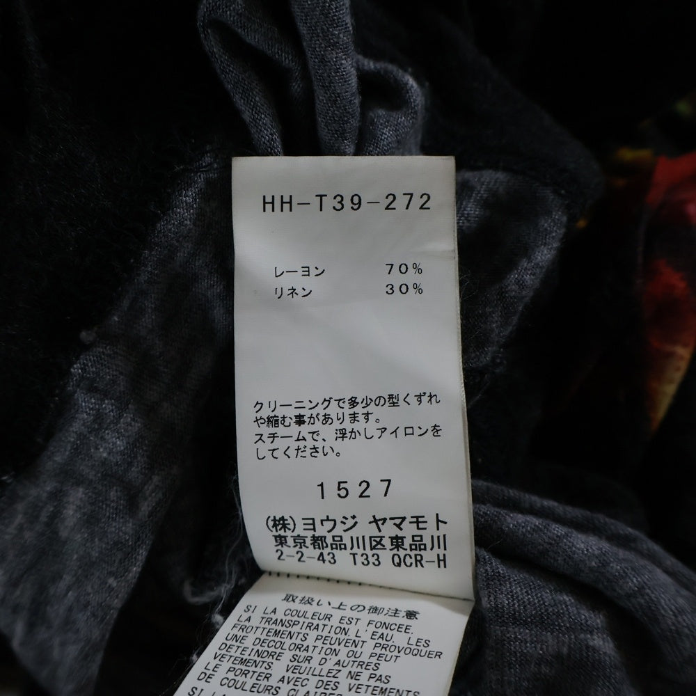 BLACK Scandal Yohji Yamamoto(ブラックスキャンダルヨウジヤマモト) 19SS 色女 フロント プリント オーバーサイズ半袖Tシャツ マルチ HH-T39-272
