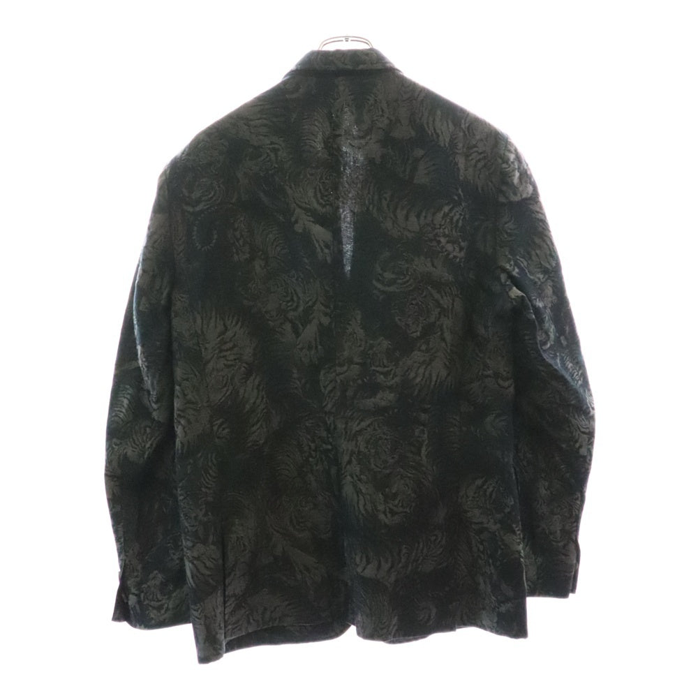 NO BRAND(ノーブランド) ROBRTO CAVALLI ロベルトカヴァリ タイガー総柄 テーラードジャケット ブラウン EN011A3301