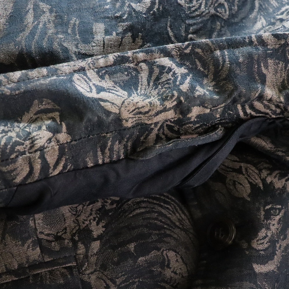 NO BRAND(ノーブランド) ROBRTO CAVALLI ロベルトカヴァリ タイガー総柄 テーラードジャケット ブラウン EN011A3301