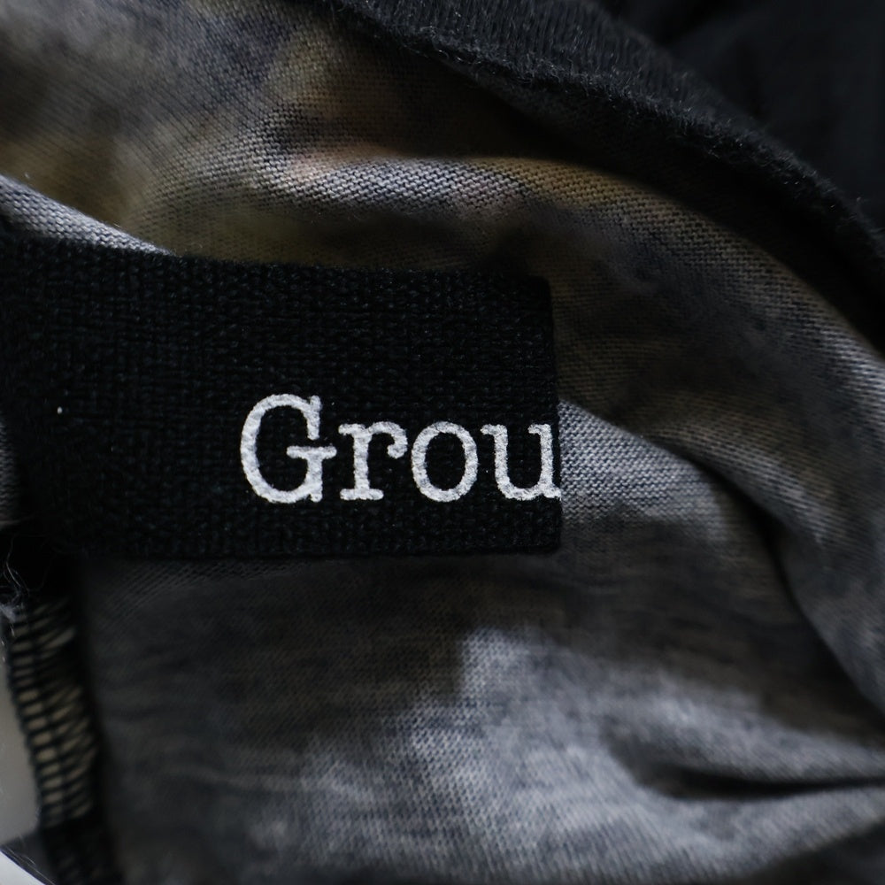 Ground Y(グラウンドワイ) 23SS オーバーサイズ フラワープリント カットソー 半袖Tシャツ ブラック GI-T03-015