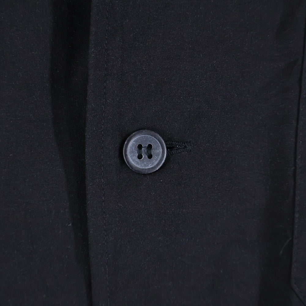 Ground Y(グラウンドワイ) SHORT SLEEVE PAJAMA-STYLE SHIRT バックプリント 半袖シャツ ブラック GI-B11-207