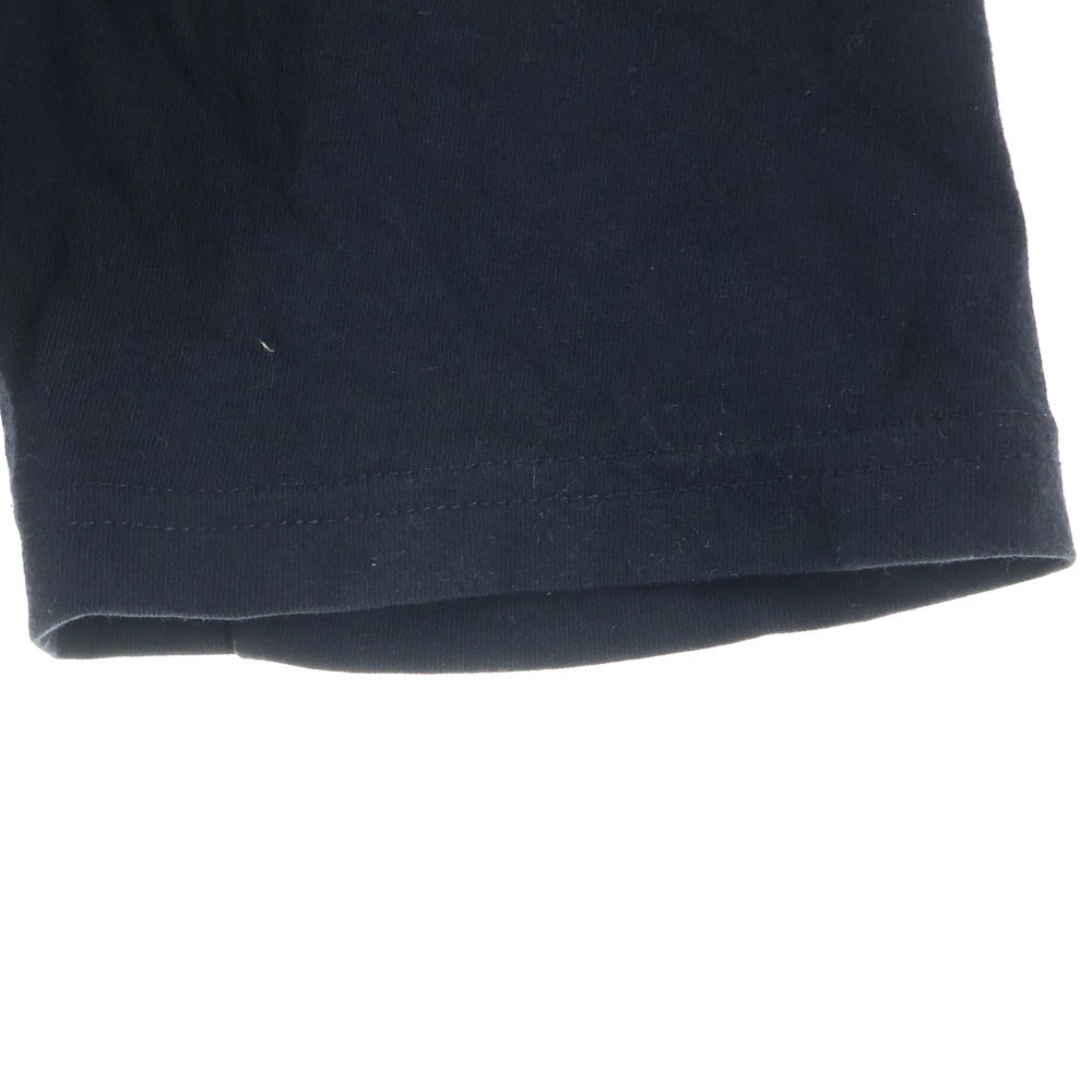 Yohji Yamamoto(ヨウジヤマモト) EYE PRINT ROUND NECK LONG SLEEVES フロントプリント 長袖Tシャツ ブラック HD-T44-039