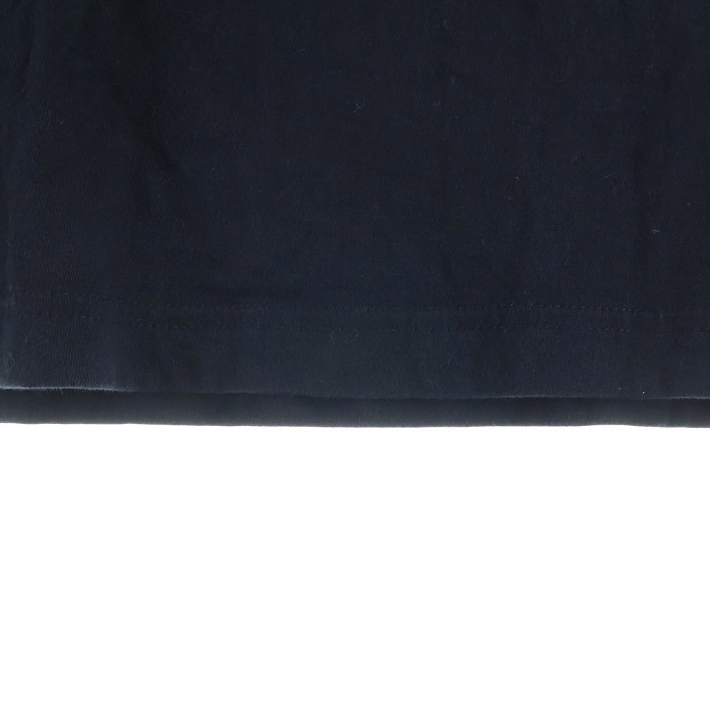 Yohji Yamamoto(ヨウジヤマモト) EYE PRINT ROUND NECK LONG SLEEVES フロントプリント 長袖Tシャツ ブラック HD-T44-039