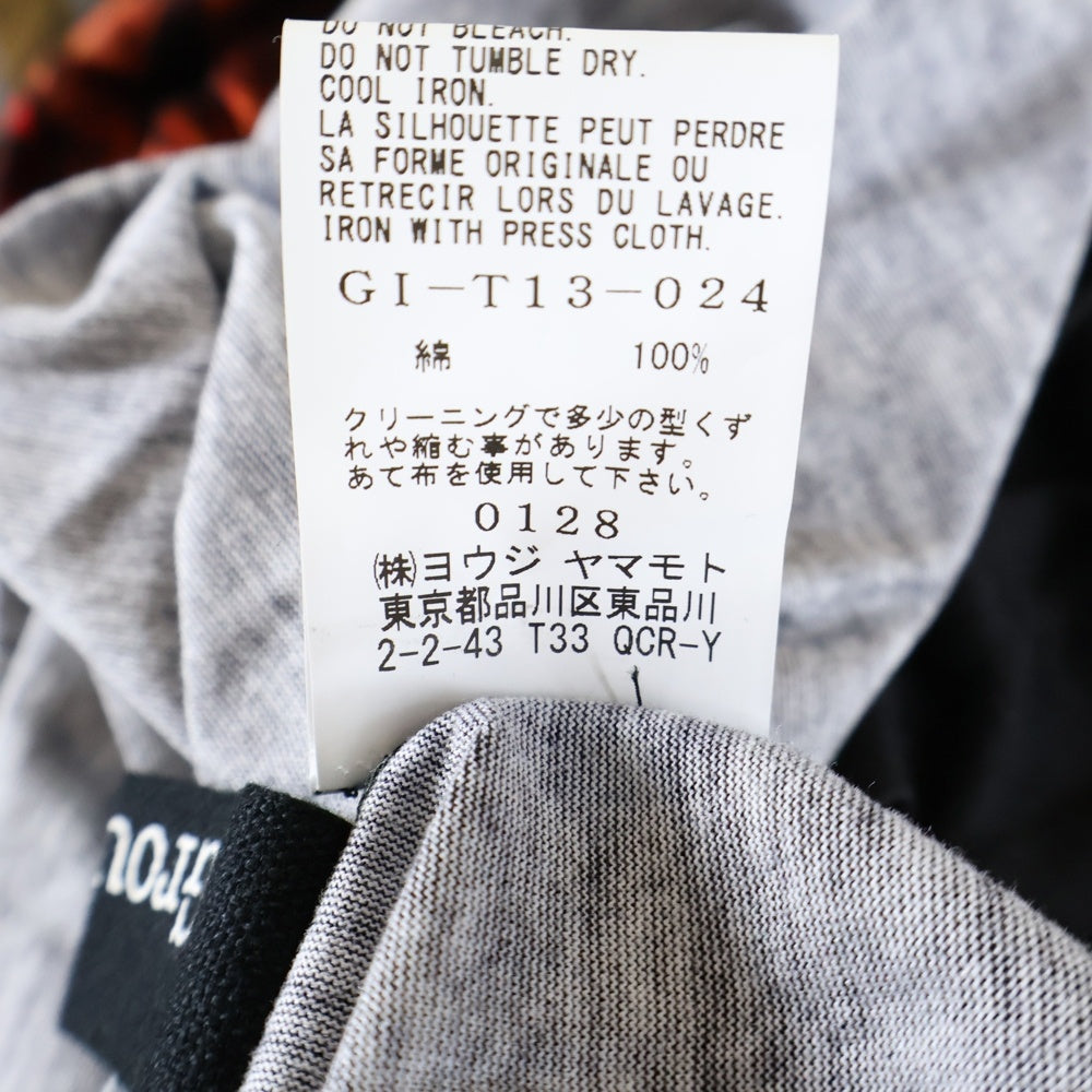 Ground Y(グラウンドワイ) 23SSドルマンスリーブバラ-百花繚乱 半袖プリントTシャツ ブラック GI-T13-024