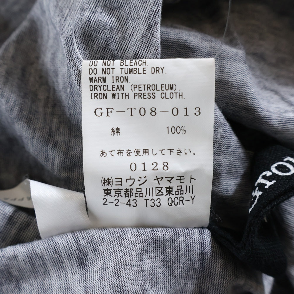 Ground Y(グラウンドワイ) ×CHAINSAW MAN Fox Devil Eyes Cotton TEE チェンソーマン フォックスデビルアイ 半袖プリントTシャツ ブラック GF-T08-013