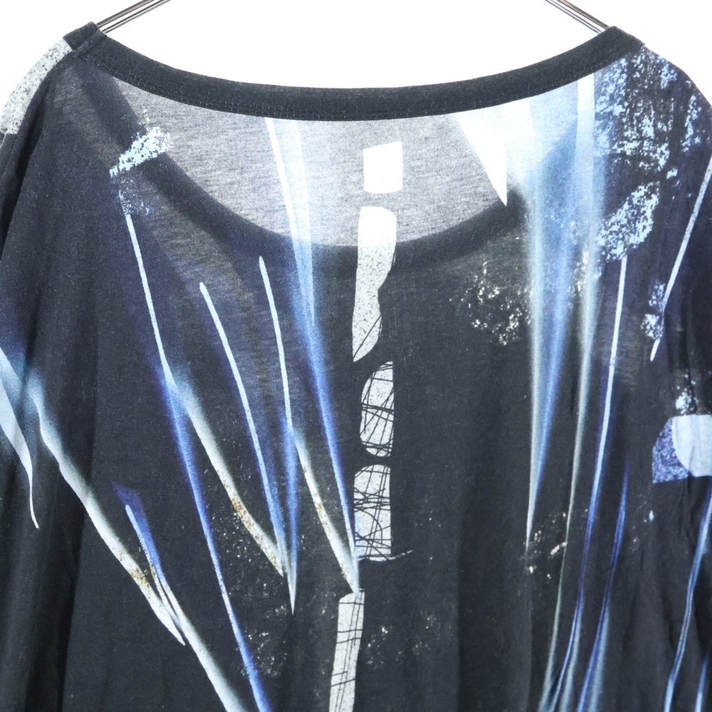 Ground Y(グラウンドワイ) ×呪術廻戦 総柄プリント オーバーサイズ半袖Tシャツ ブラック GN-T03-004