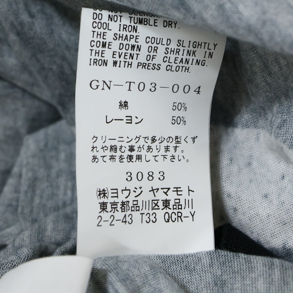 Ground Y(グラウンドワイ) ×呪術廻戦 総柄プリント オーバーサイズ半袖Tシャツ ブラック GN-T03-004