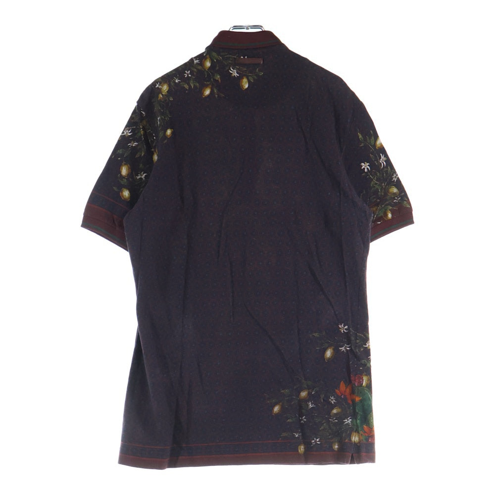 DOLCE & GABBANA(ドルチェアンドガッバーナ) 総柄デザイン 半袖ポロシャツ マルチ G8FX3T
