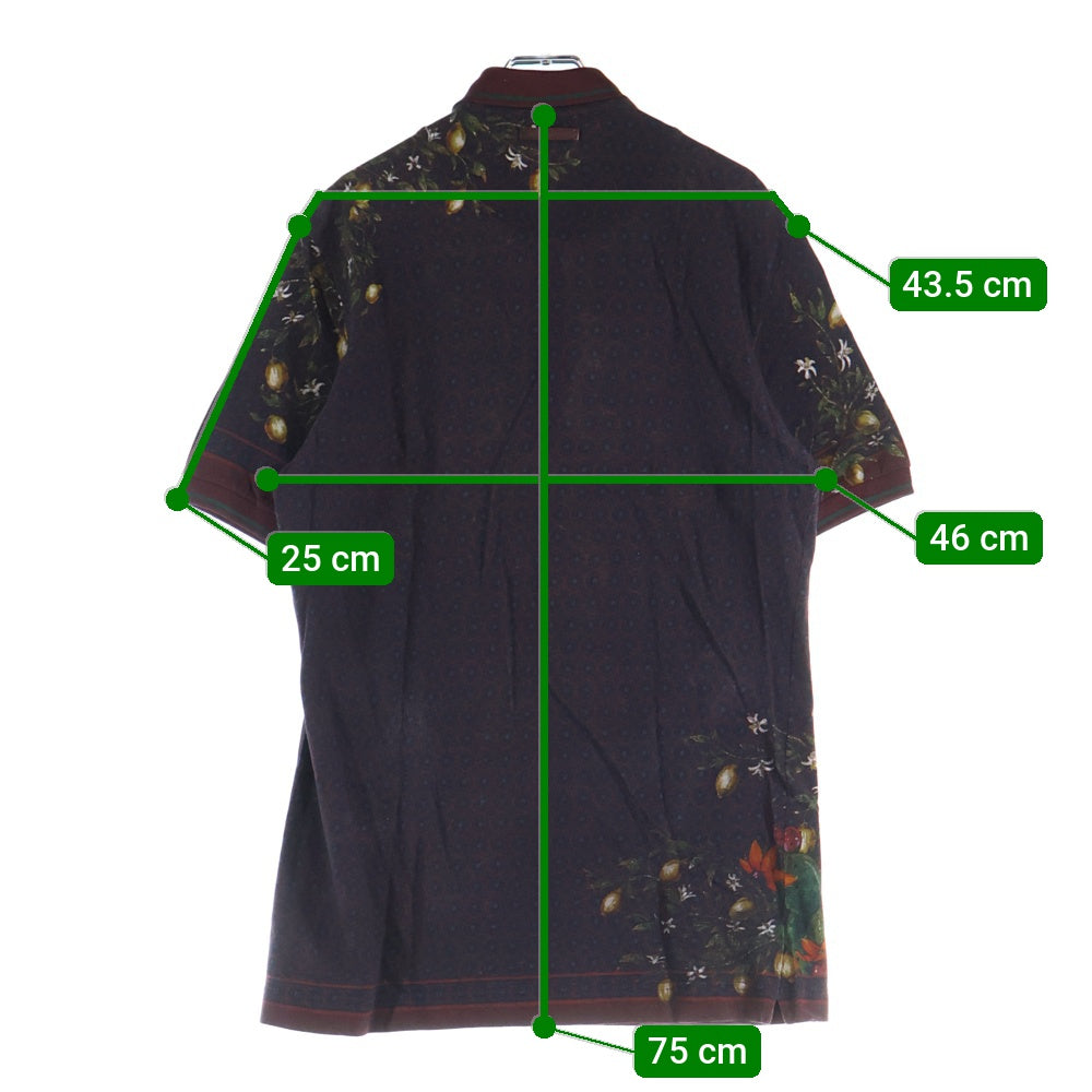 DOLCE & GABBANA(ドルチェアンドガッバーナ) 総柄デザイン 半袖ポロシャツ マルチ G8FX3T