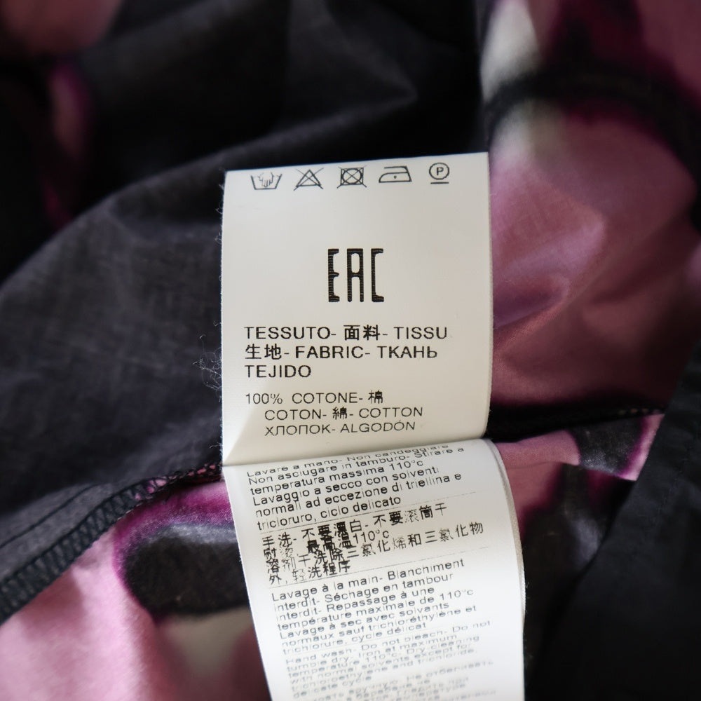 MSGM(エムエスジーエム) 総柄フラワーデザイン 半袖シャツ ブラック 3040ME20 217011-12