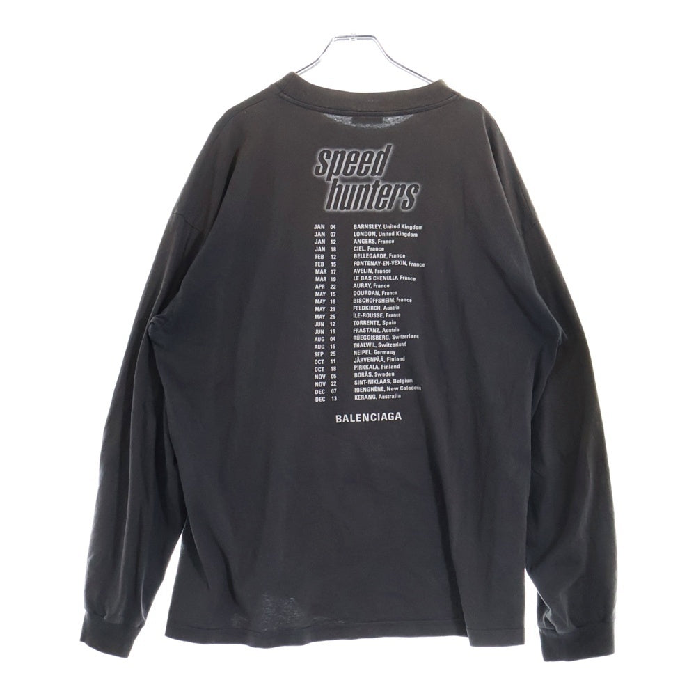 BALENCIAGA(バレンシアガ) 18AW Speed Hunters L/S T-Shirt スピードハンターズ 長袖Tシャツ ロンT ブラック 541881 TCV38