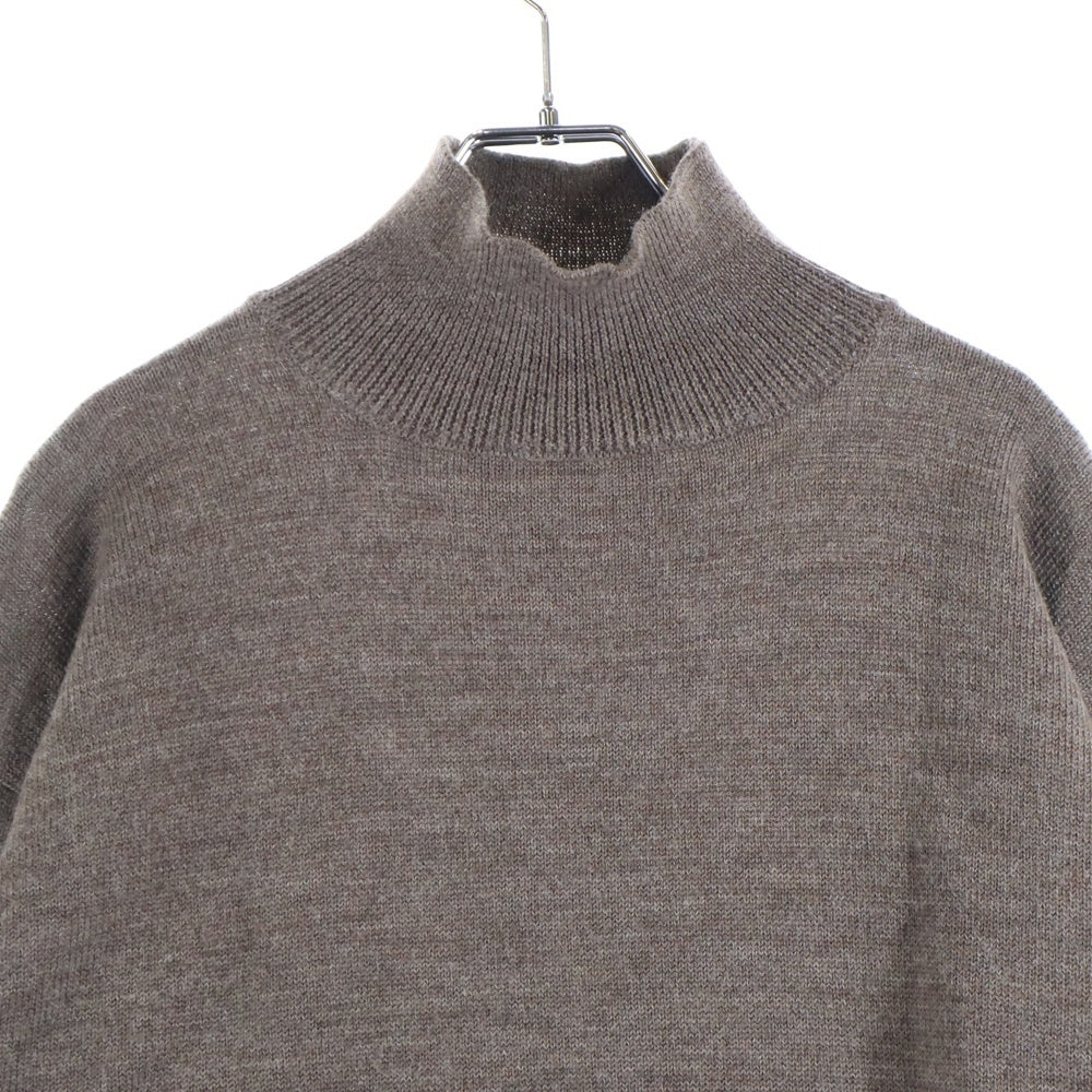 Maison Margiela 10(メゾン マルジェラ) 21AW ELBOW PATCH TURTLENECK KNIT エルボーパッチ タートルネック ニットセーター ブラウン S50HA1029 S17835