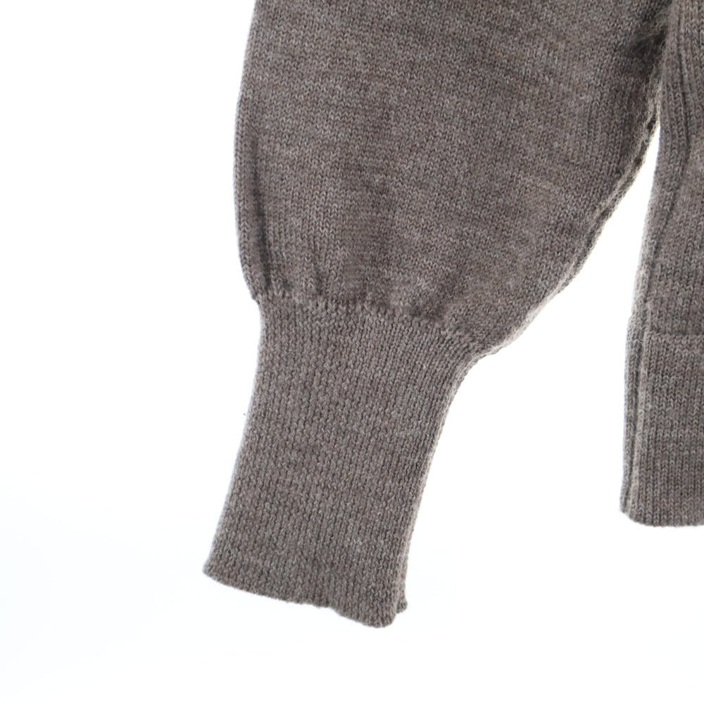 Maison Margiela 10(メゾン マルジェラ) 21AW ELBOW PATCH TURTLENECK KNIT エルボーパッチ タートルネック ニットセーター ブラウン S50HA1029 S17835
