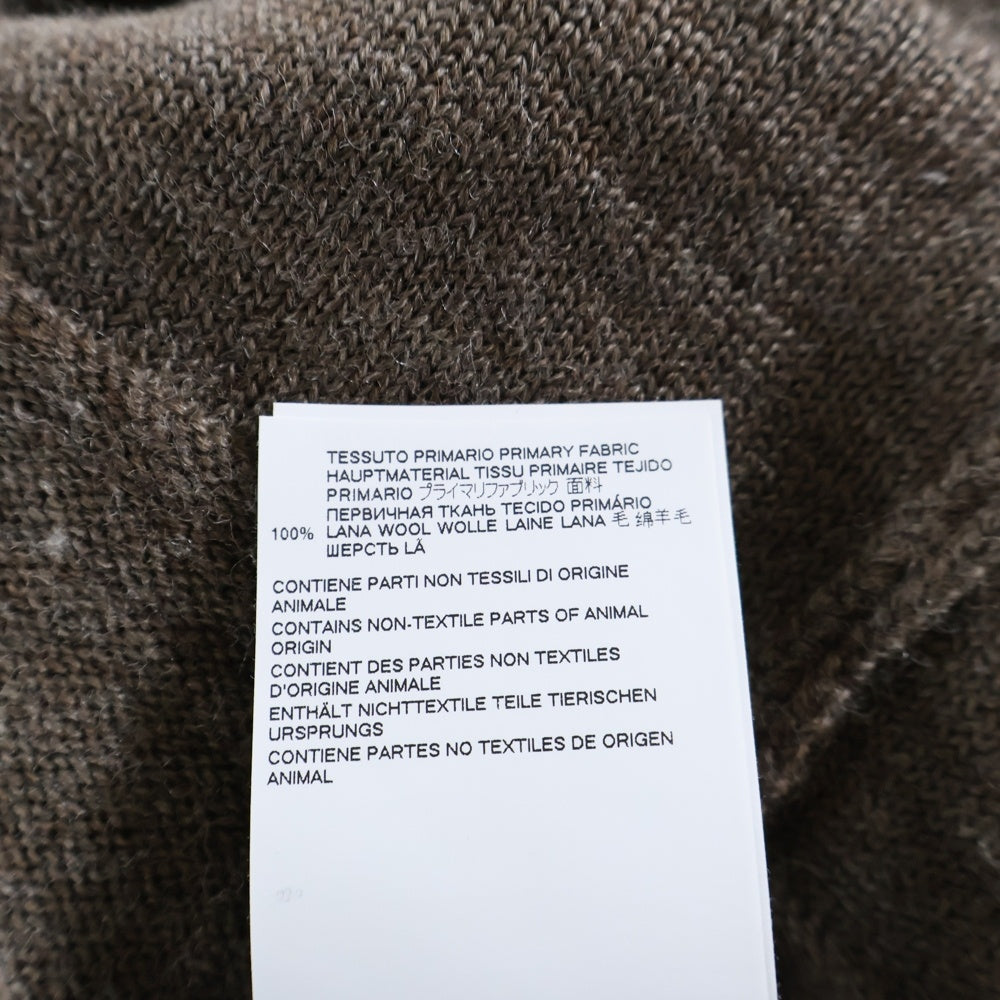 Maison Margiela 10(メゾン マルジェラ) 21AW ELBOW PATCH TURTLENECK KNIT エルボーパッチ タートルネック ニットセーター ブラウン S50HA1029 S17835