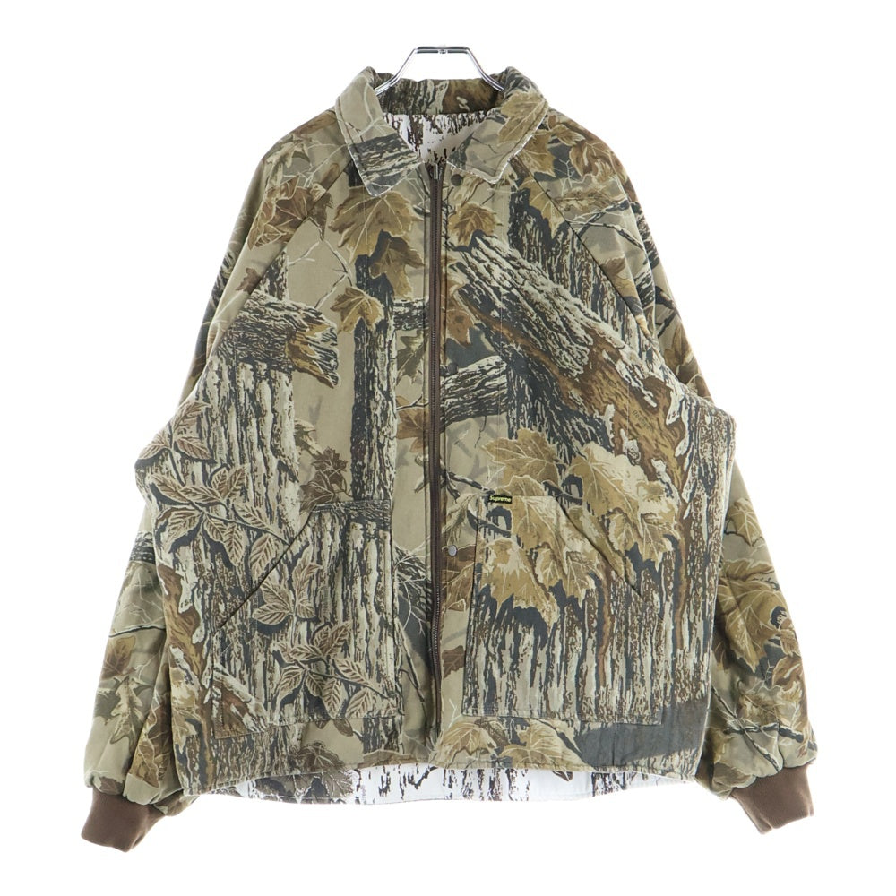 SUPREME(シュプリーム) 24SS RealTree Reversible Quilted Work Jacket リアルツリー リバーシブル キルテッドワークジャケット ブラウン/ホワイト
