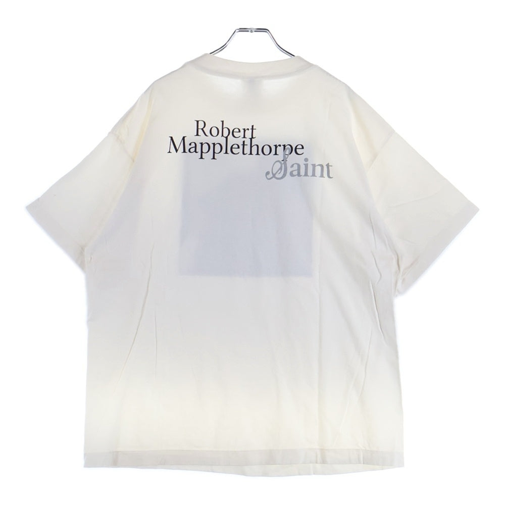 SAINT MICHAEL(セントマイケル) 25SS ×Robert Mapplethorpe MT SS TEE PICTURES ロバート メイプルソープ 半袖Tシャツ ホワイト SM-HR8-0000-C18