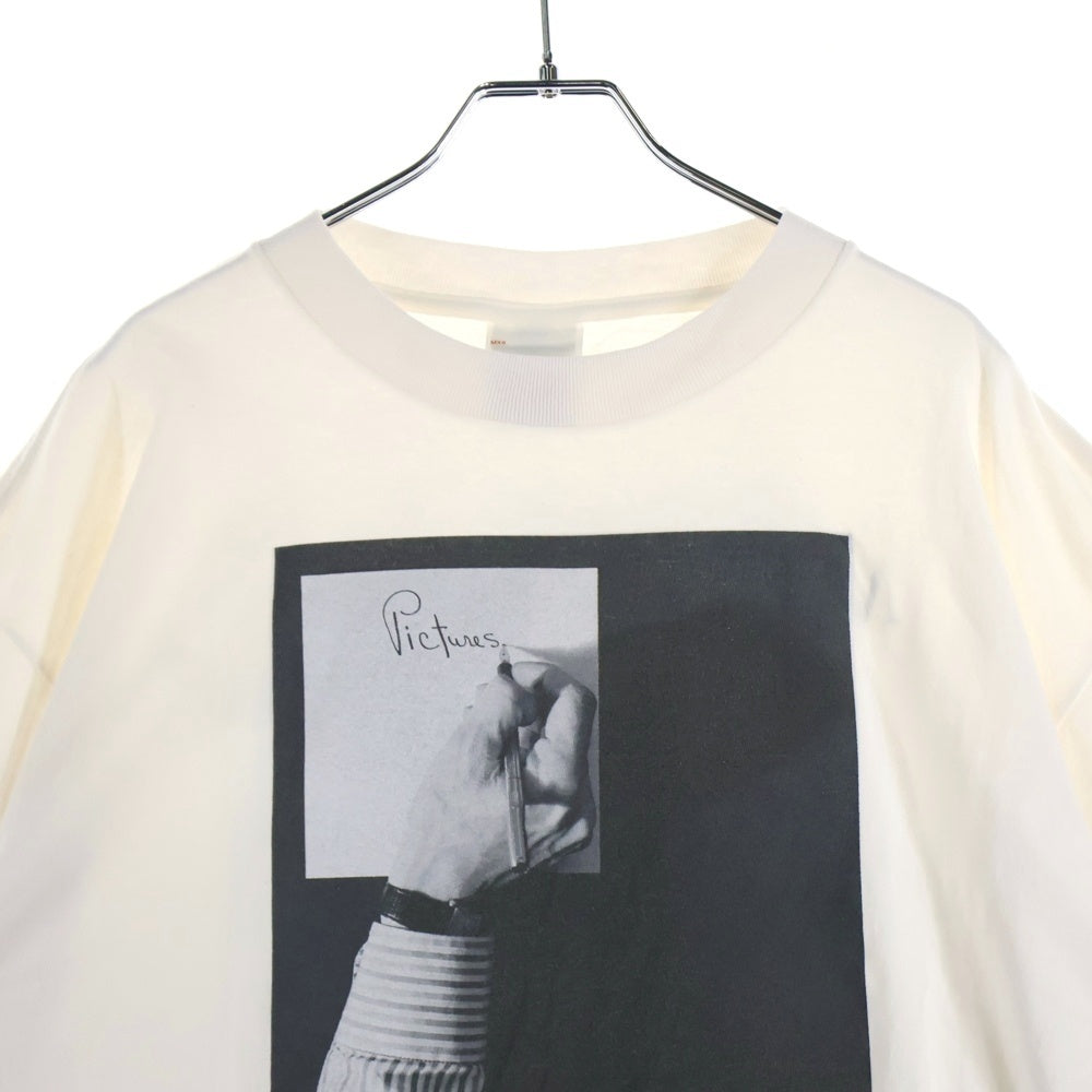 SAINT MICHAEL(セントマイケル) 25SS ×Robert Mapplethorpe MT SS TEE PICTURES ロバート メイプルソープ 半袖Tシャツ ホワイト SM-HR8-0000-C18