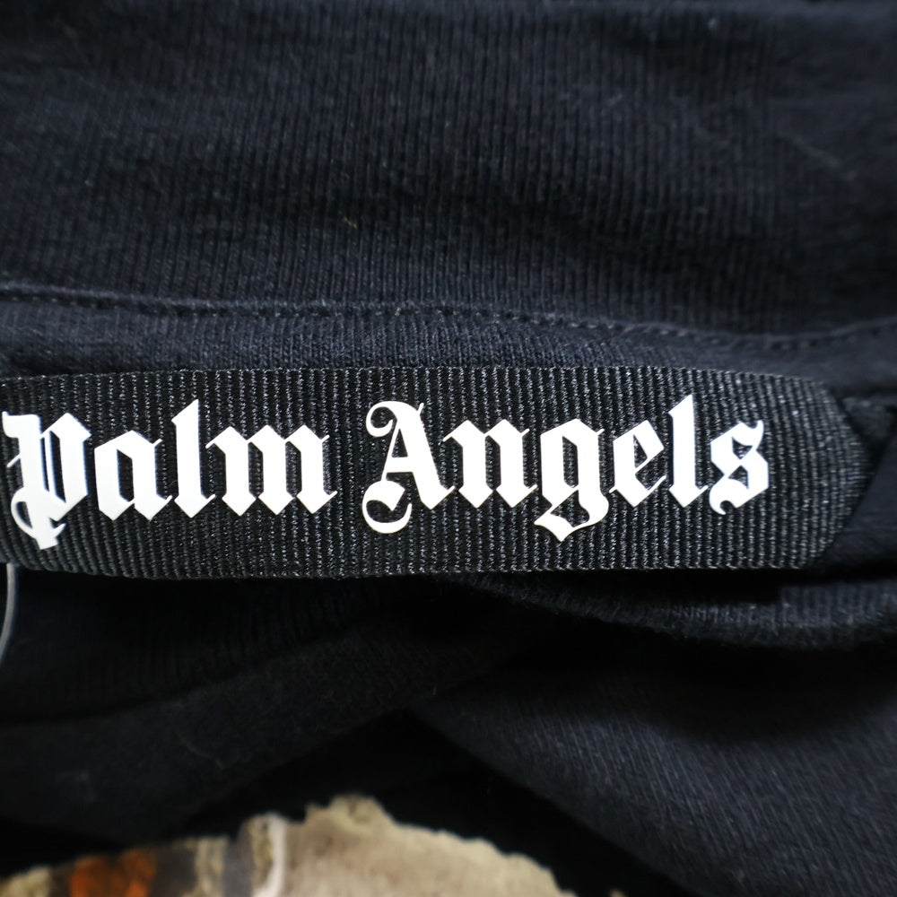 Palm Angels(パームエンジェルス) Leopard Bear レオパード ベアー半袖Tシャツ ブラック PMAA001S22JER018