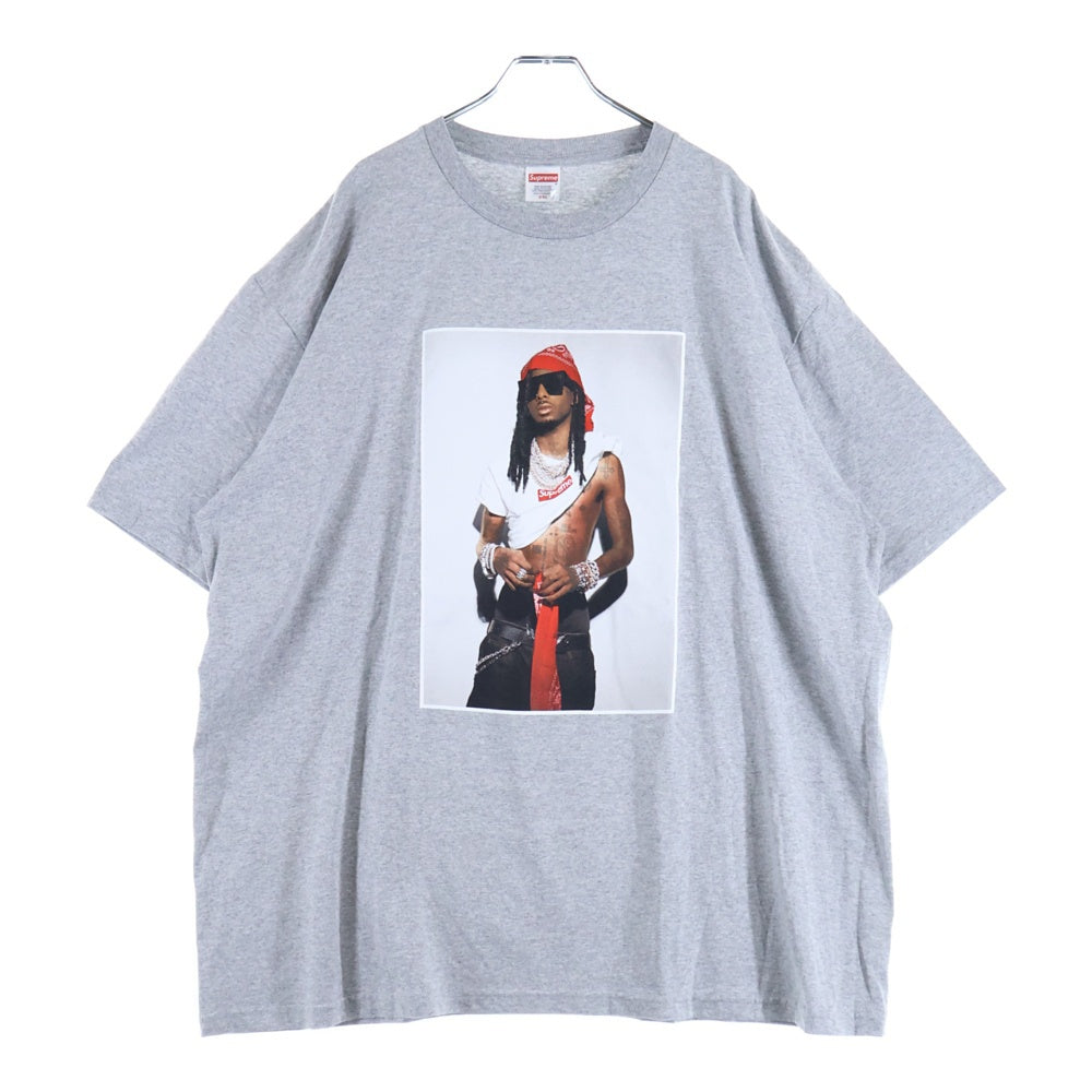 SUPREME(シュプリーム) 25AW Playboi Carti Tee プレイボーイカーティ フォトプリント 半袖Tシャツ グレー