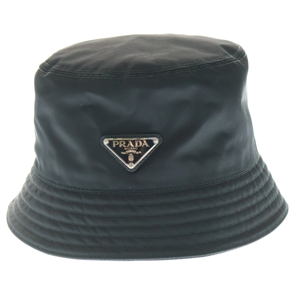 PRADA(プラダ) Re-Nylon Bucket Hat リナイロン トライアングルロゴ バケットハット 帽子 ブラック 2HC137