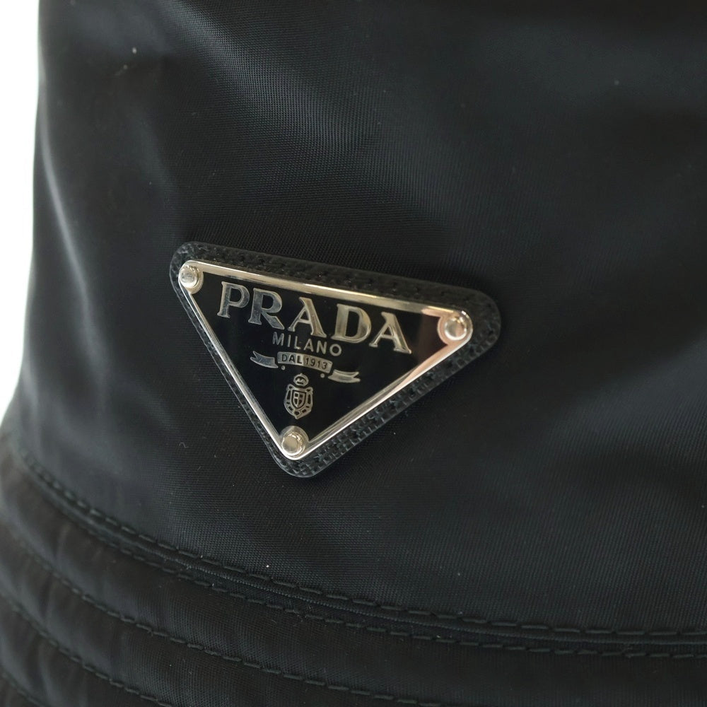 PRADA(プラダ) Re-Nylon Bucket Hat リナイロン トライアングルロゴ バケットハット 帽子 ブラック 2HC137