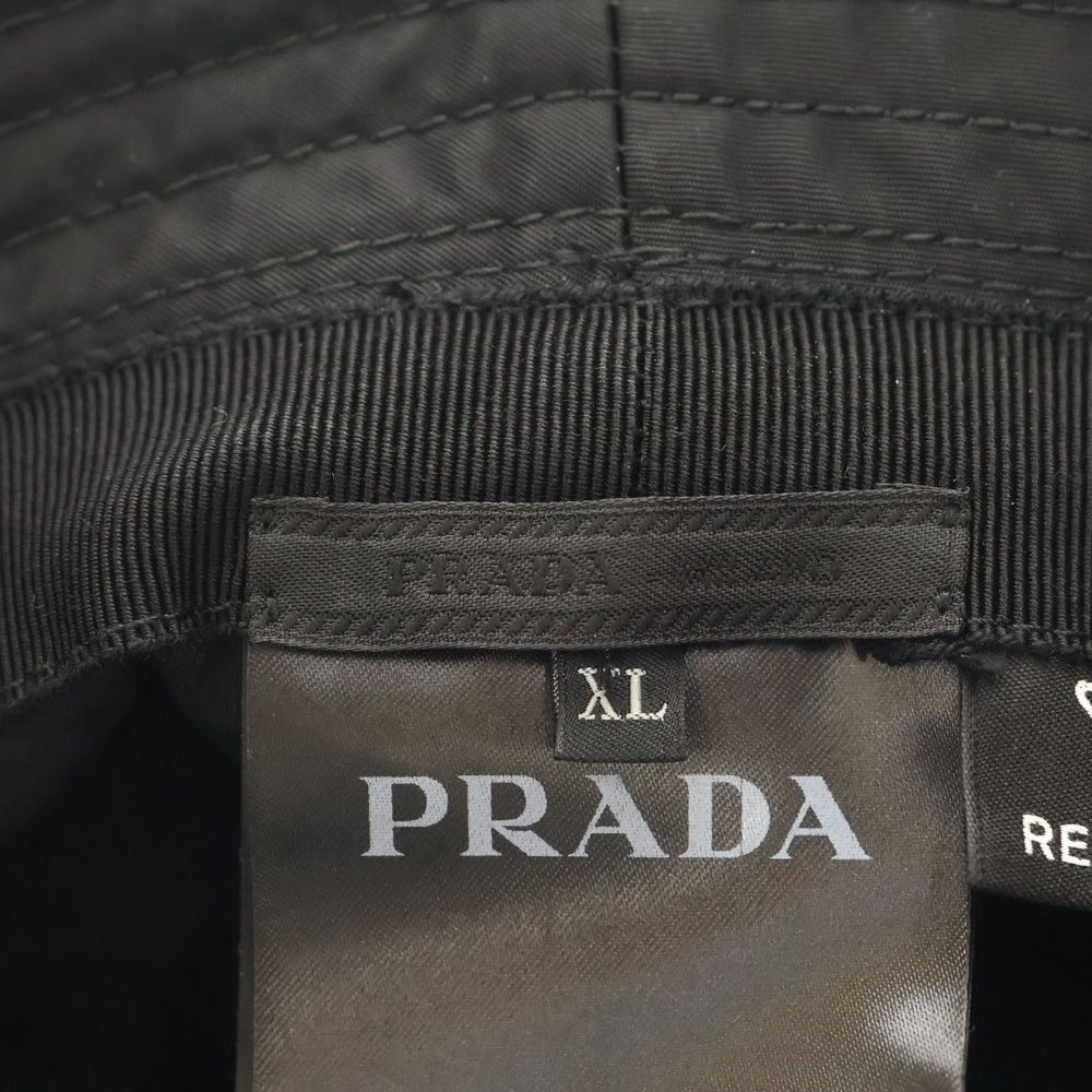 PRADA(プラダ) Re-Nylon Bucket Hat リナイロン トライアングルロゴ バケットハット 帽子 ブラック 2HC137