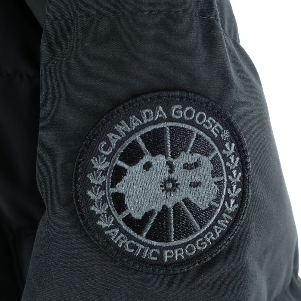 CANADA GOOSE(カナダグース) WYNDHAM PARKA BLACK LABEL ブラックレーベル ウィンダムパーカー ロゴワッペン ダウンジャケット ブラック 2048MB