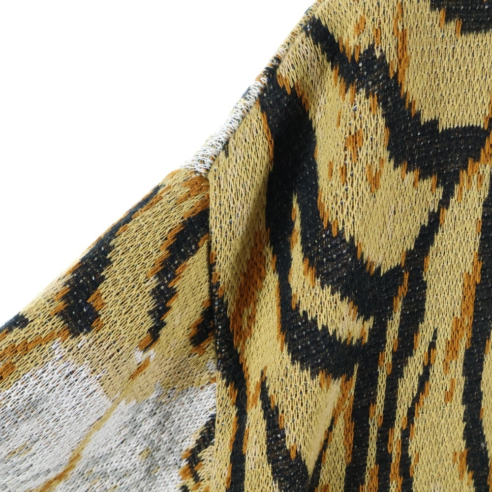 WACKO MARIA(ワコマリア) TIM LEHI JACQUARD CARDIGAN ティムリーハイ 虎柄 ジャガードカーディガン ブラウン