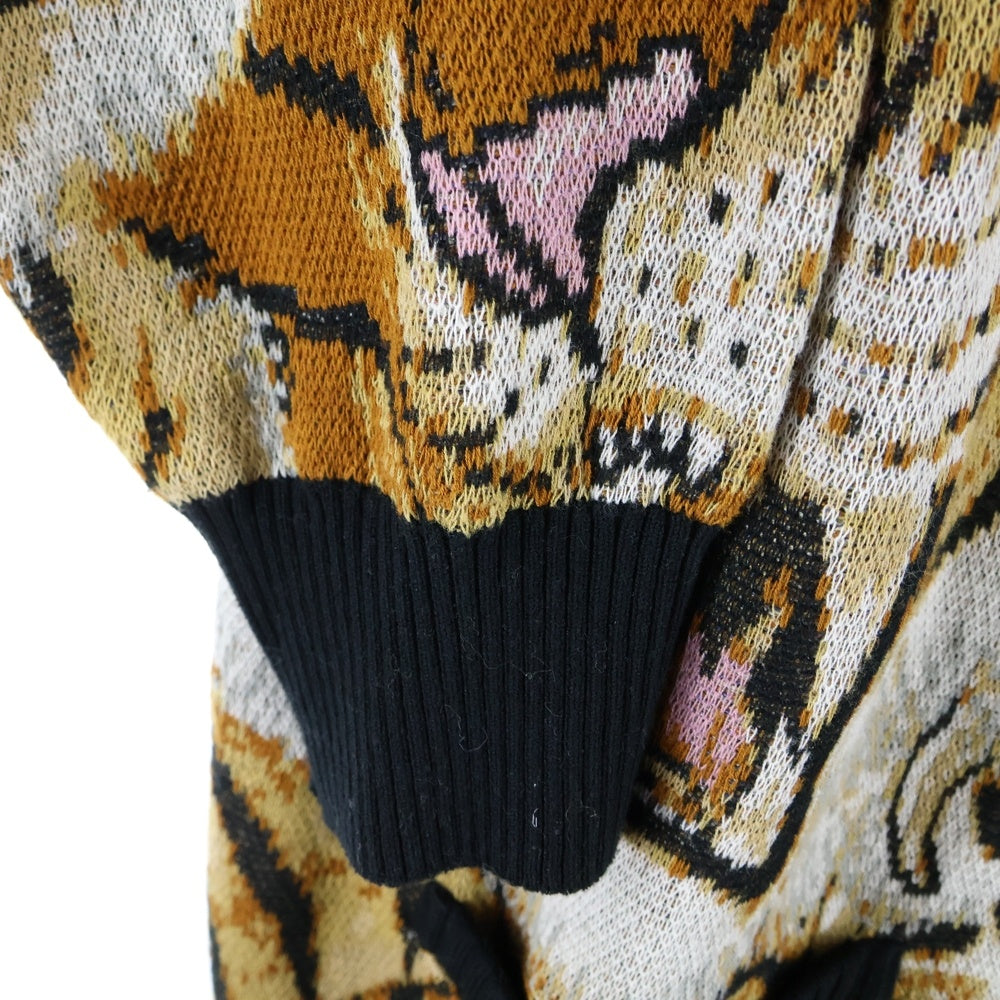 WACKO MARIA(ワコマリア) TIM LEHI JACQUARD CARDIGAN ティムリーハイ 虎柄 ジャガードカーディガン ブラウン