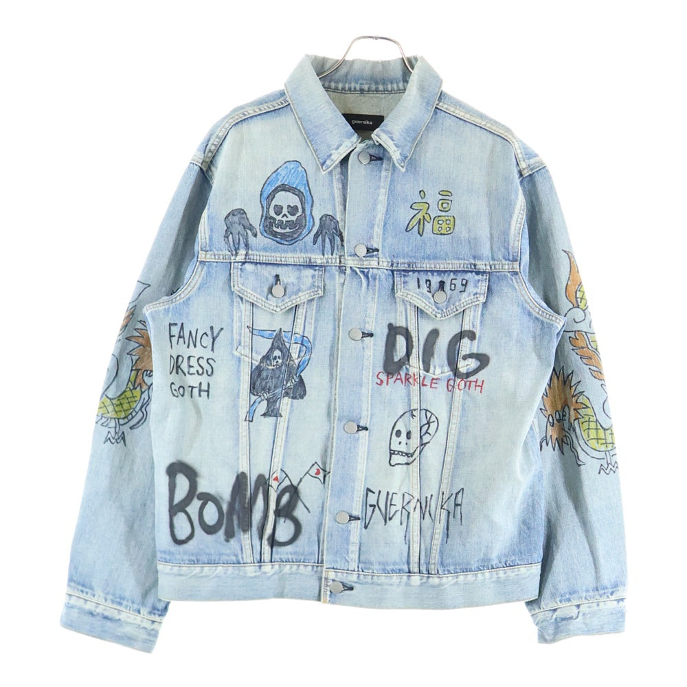 GUERNIKA(ゲルニカ) Graffiti Paint Denim Jacket グラフィティ デニムジャケット インディゴ GR-GDJ-1