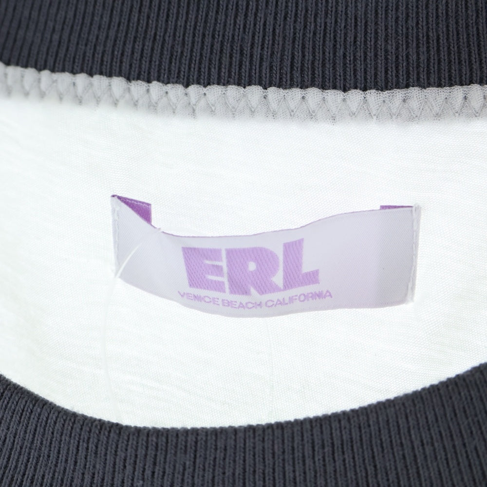ERL(イーアールエル) Venice T-Shirt リンガーTシャツ 半袖Tシャツ ホワイト ERL08T006
