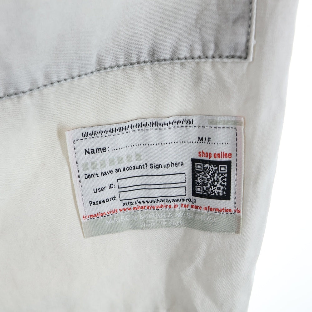 MAISON MIHARAYASUHIRO(メゾンミハラヤスヒロ) RC TWILL CARGO PANTS カーゴパンツ ホワイト A12PT041