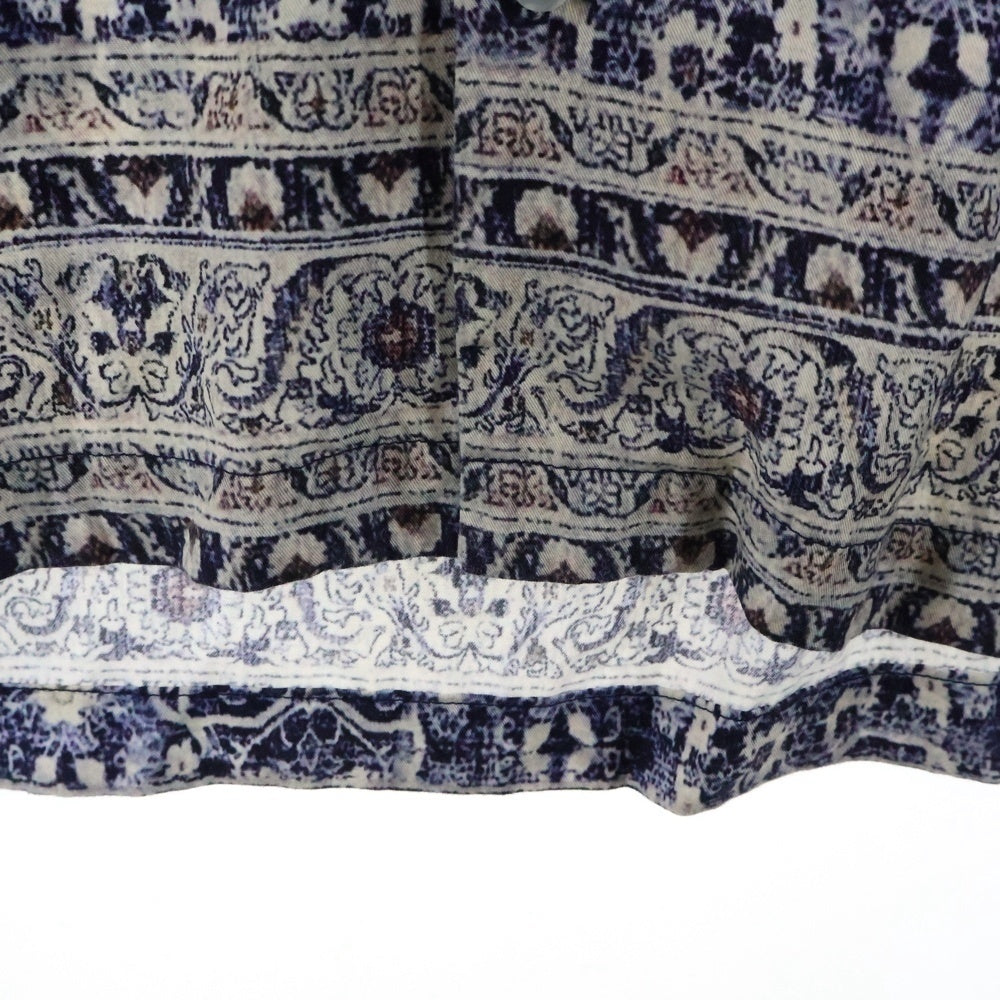 STAMPD(スタンプド) Rug Shirt 総柄半袖シャツ ネイビー