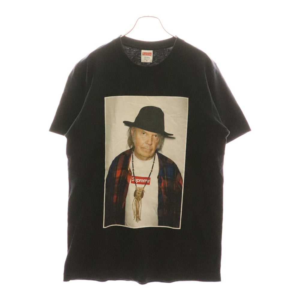 SUPREME(シュプリーム) 15SS Neil Young Tee ニールヤング フォトプリント 半袖Tシャツ ブラック