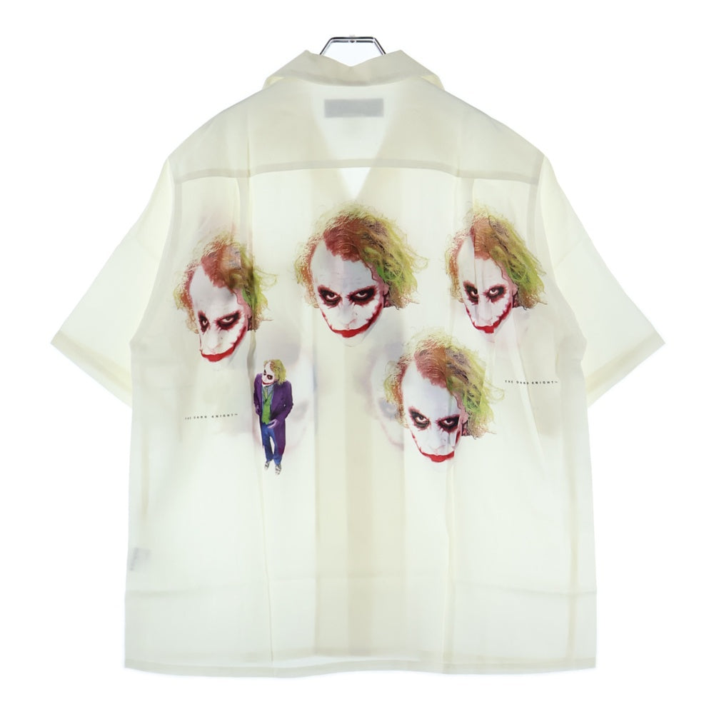 WACKO MARIA(ワコマリア) ×THE DARK KNIGHT TRILOGY S/S HAWAIIAN SHIRT -TYPE-5- ダークナイト ジョーカー ハワイアンシャツ 半袖シャツ アイボリー TDKT-WM-HI05