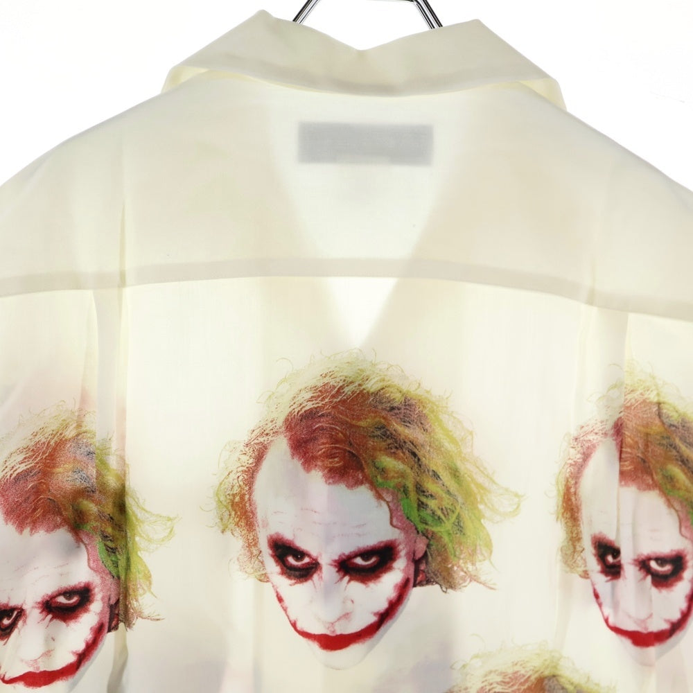 WACKO MARIA(ワコマリア) ×THE DARK KNIGHT TRILOGY S/S HAWAIIAN SHIRT -TYPE-5- ダークナイト ジョーカー ハワイアンシャツ 半袖シャツ アイボリー TDKT-WM-HI05