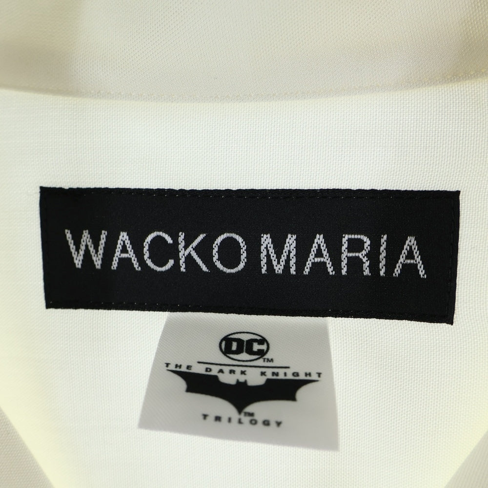 WACKO MARIA(ワコマリア) ×THE DARK KNIGHT TRILOGY S/S HAWAIIAN SHIRT -TYPE-5- ダークナイト ジョーカー ハワイアンシャツ 半袖シャツ アイボリー TDKT-WM-HI05